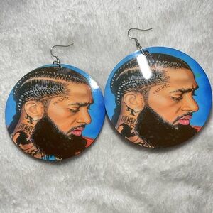 Large Nipsey Hussle Earrings